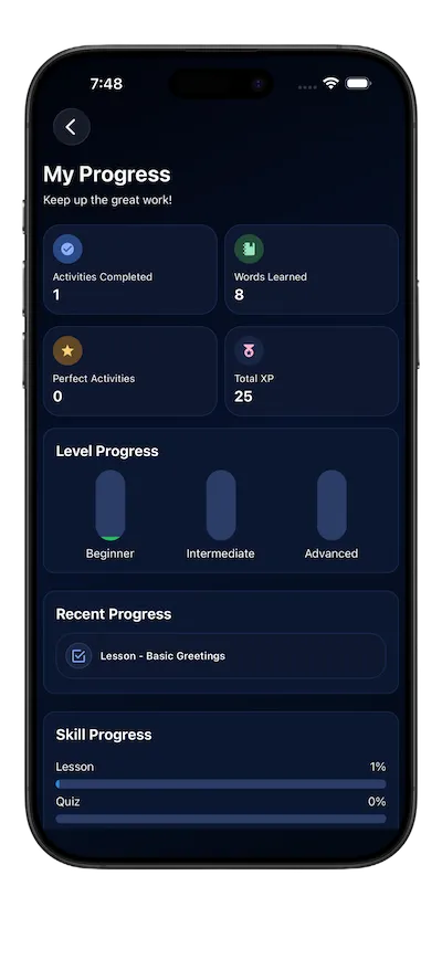 Track Your Progress Screenshot