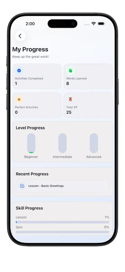 Track Your Progress Screenshot