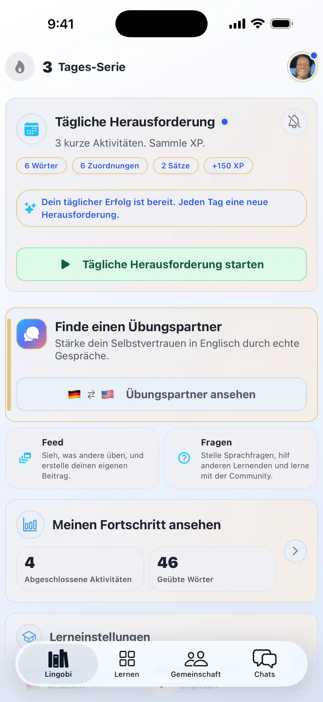 Vorschau der Lingobi App
