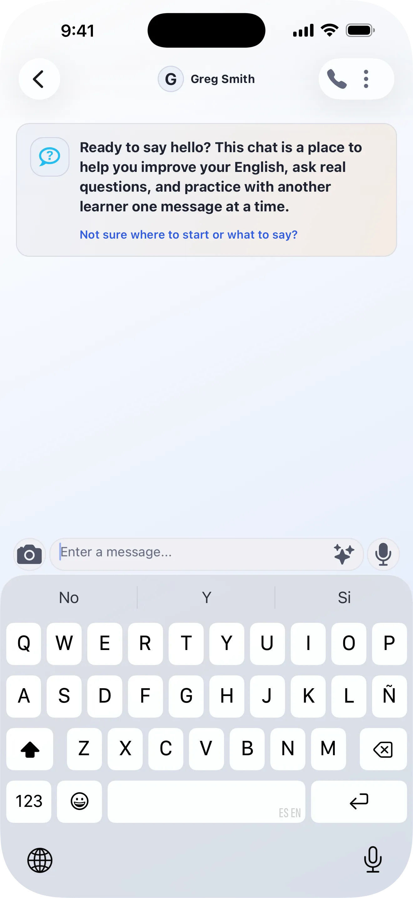 Lingobi language-learning chat